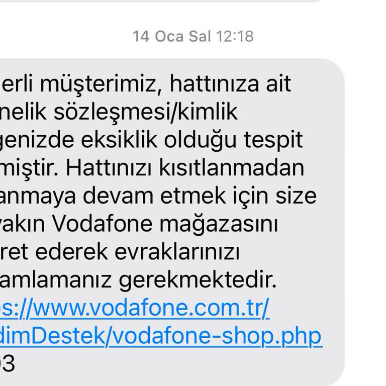 Vodafone Online Geçiş Sürecinde Eksik Evrak Ve İletişim Sorunları