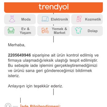 Hasarlı Bisiklet Parçası İçin Yanıltıcı İşlem