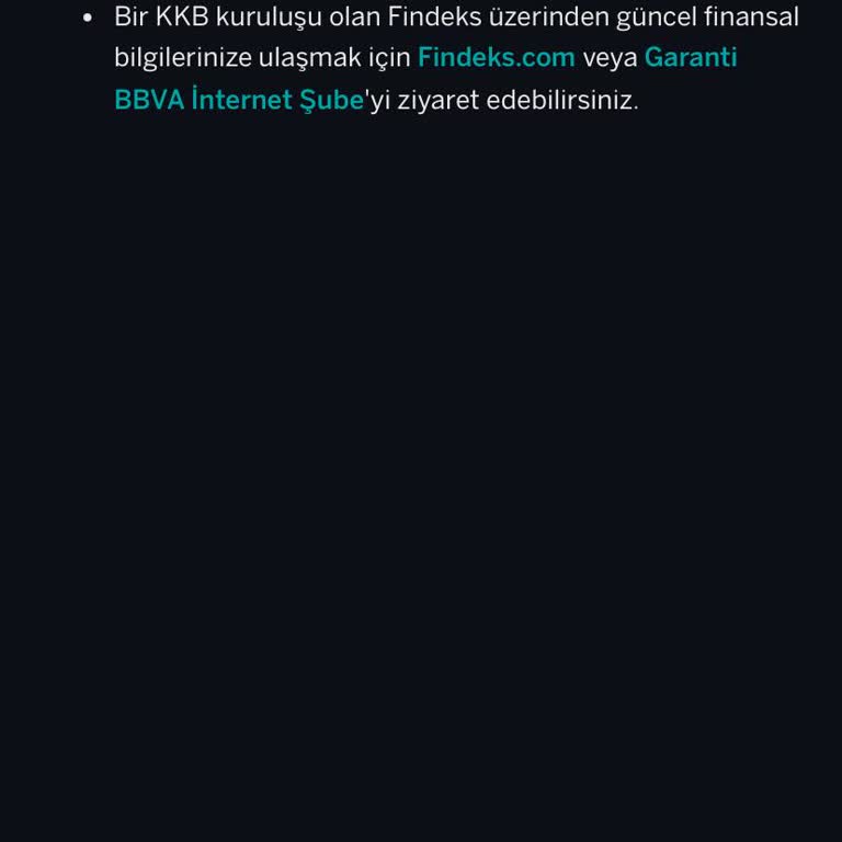 Kredi Raporunda Hatalı Gecikme Uyarısı