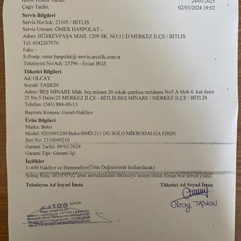 İlk Kullanımda Kıvılcım Sorunu: Beko Mikrodalga Fırın Hayal Kırıklığı