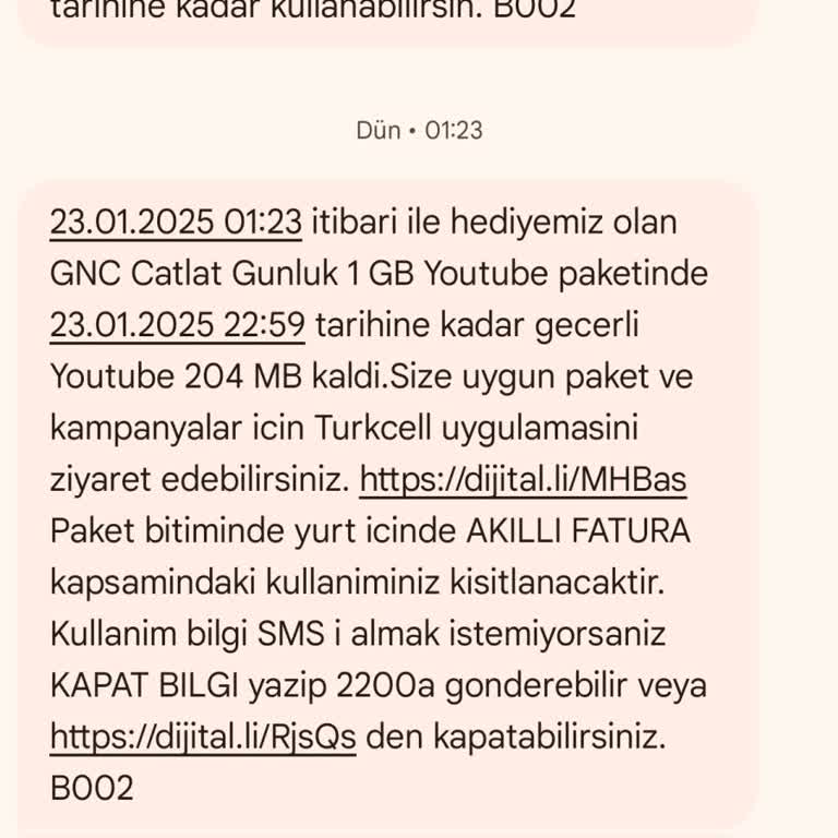 Turkcell Hediye Paketi Kullanımında Şüpheli Durumlar