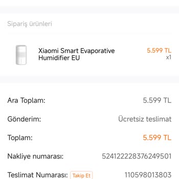 Xiaomi Nemlendirme Cihazında Ayar Sorunu