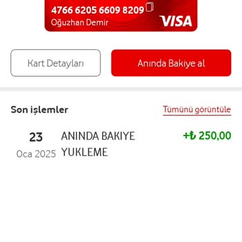 Vodafone Pay'de Bloke Edilen Para Sorunu