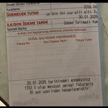 Yanlış Okunan Doğalgaz Endeksi Mağduriyeti