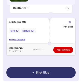 Bilet Alındı, Görünmüyor!