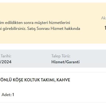 Köşe Koltuk Takımı Onarımında Gecikme Ve İletişim Sorunları