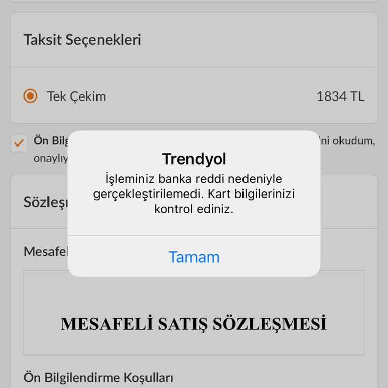 Kart İşlemleri Ve Destek Ekibi Sorunu