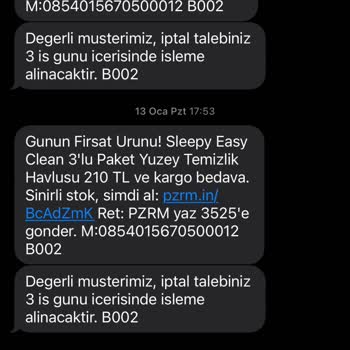 İstenmeyen SMS'lerin Sürekli Gönderimi