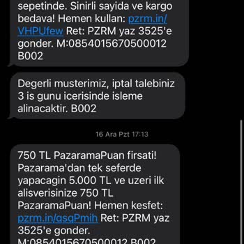 İstenmeyen SMS'lerin Sürekli Gönderimi