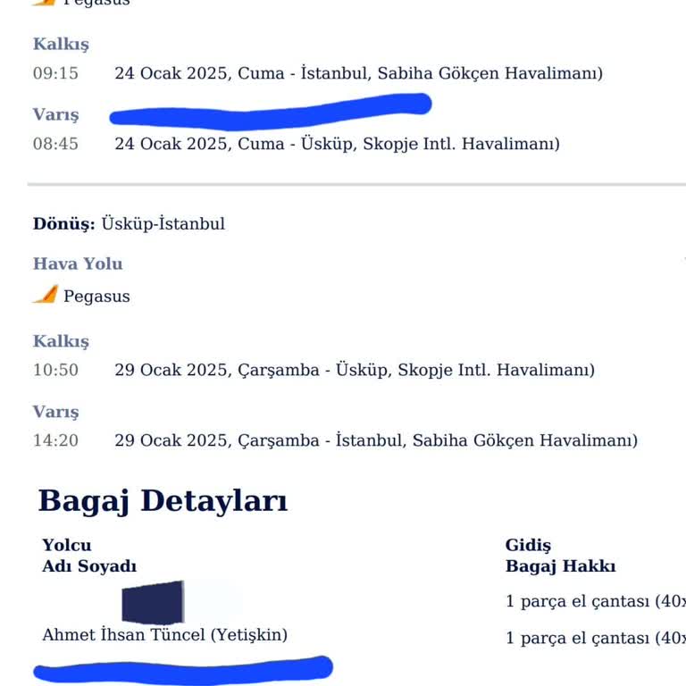 Zorunlu Tarih Çakışması Nedeniyle Bilet İadesi Talebi