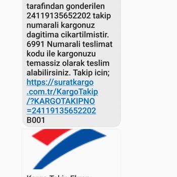 Sürat Kargo Üç Gündür Kargoyu Alamıyorum