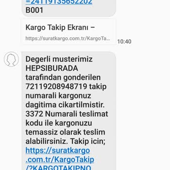 Sürat Kargo Üç Gündür Kargoyu Alamıyorum