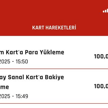 Kahramankart Uygulamasında Yüklenen Paranın Kaybolması