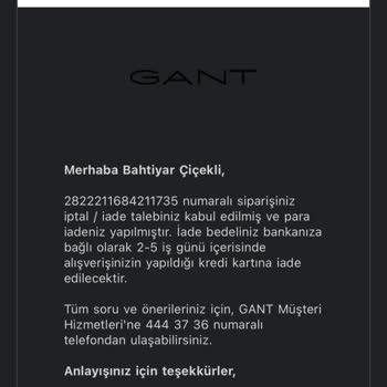 Gant Ayakkabı Siparişim Neden İade Edildi?