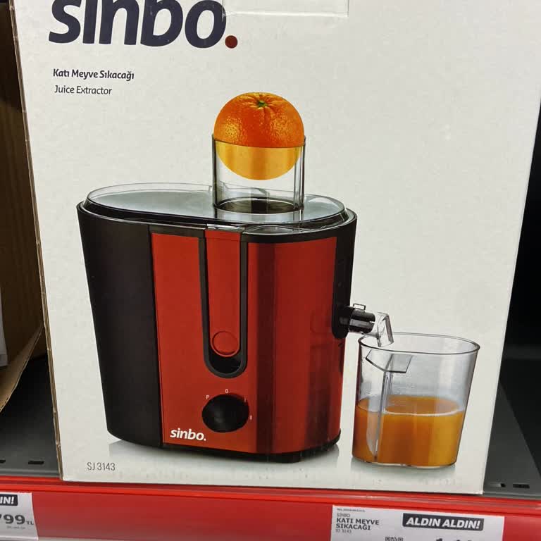 Sinbo Meyve Sıkacağı Ve A101 İade Sorunu