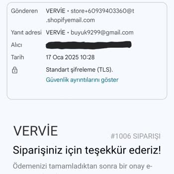 Vervie Shop Sipariş İptali Yapılamıyor!