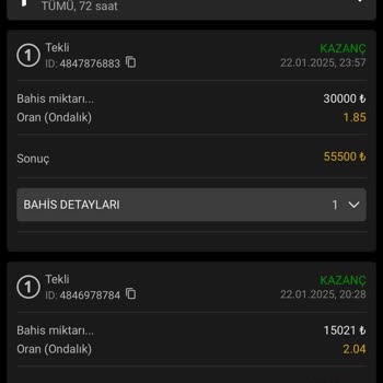 Kazanç Silindi Para Geri Alınamadı