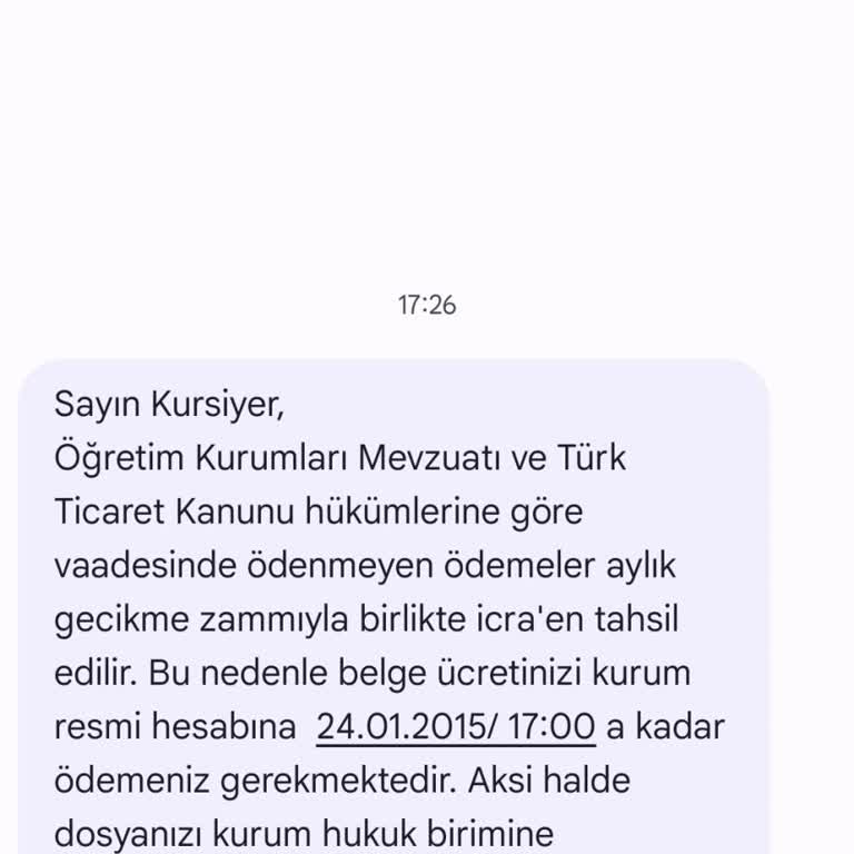 Belgesiz Kurs Ücreti Ve Üslupsuz İletişim Sorunu