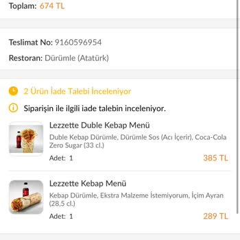 Trendyol GO'da Yanlış Teslimat Ve Çözüm Eksikliği