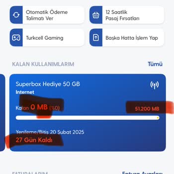 Turkcell Superbox Paket Tüketim Sorunu Ve Fahiş Fiyatlar