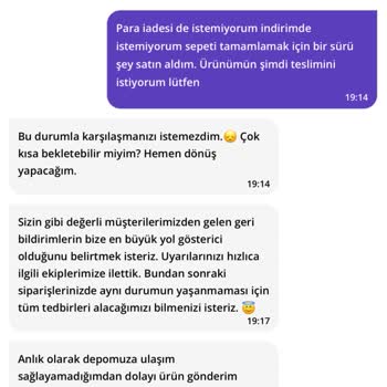 Getir Siparişimde Eksik Ürün Ve Yetersiz Müşteri Hizmetleri