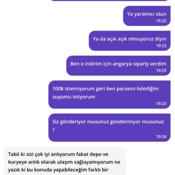 Getir Siparişimde Eksik Ürün Ve Yetersiz Müşteri Hizmetleri