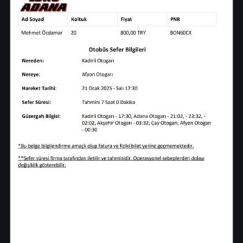 Lüks Adana İle Kabus Gibi Yolculuk: 7 Saatlik Seyahat 12 Saat Sürdü