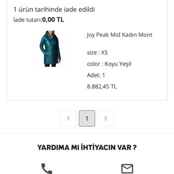 Columbia Mont Alışverişinde Hayal Kırıklığı