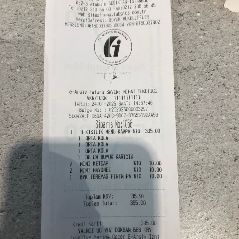 Çiğ Malzemeler Ve Ekstra Ücretler