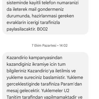 U2 Tanıtım Kazandırıyor Kampanyasında Belgelerim Kayboldu!