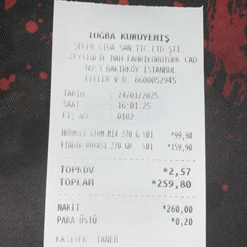 Lokumun İçinden Çıkan Tehlikeli Madde