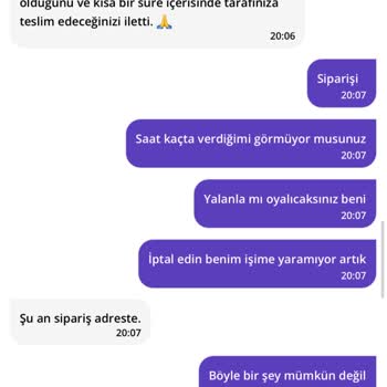 Getir'de Teslimat Sorunu Ve Yanıltıcı Destek