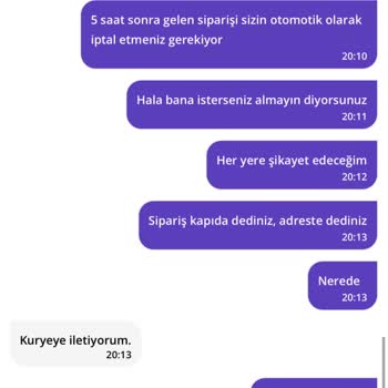 Getir'de Teslimat Sorunu Ve Yanıltıcı Destek
