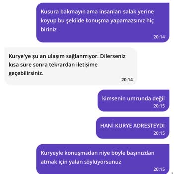 Getir'de Teslimat Sorunu Ve Yanıltıcı Destek