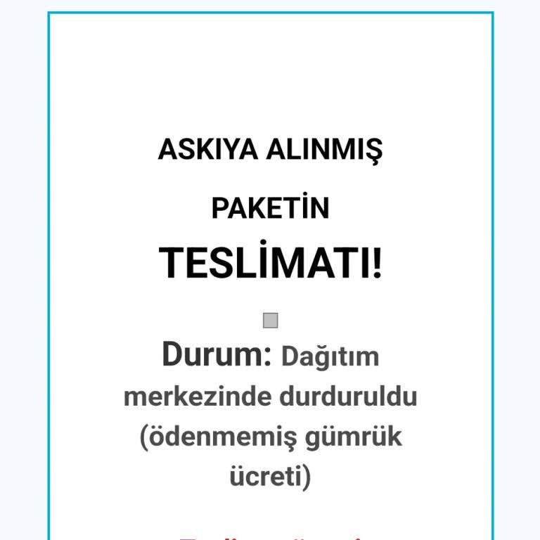 PTT Kargo Adına Gelen Sahte E-postalarla Mağduriyet Uyarısı