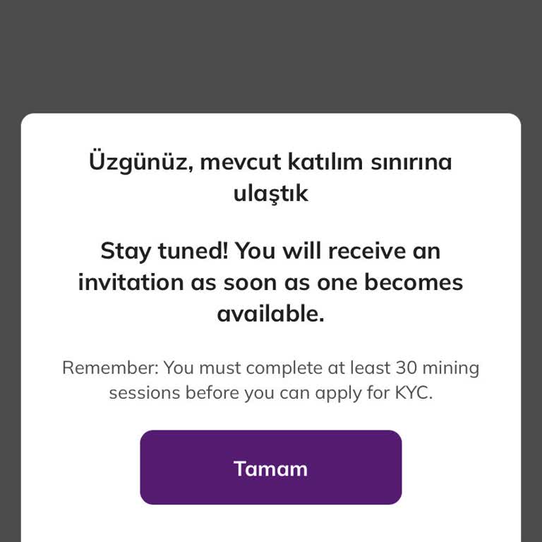 Pi Coin Uygulamasında KYC Başvuru Sorunu