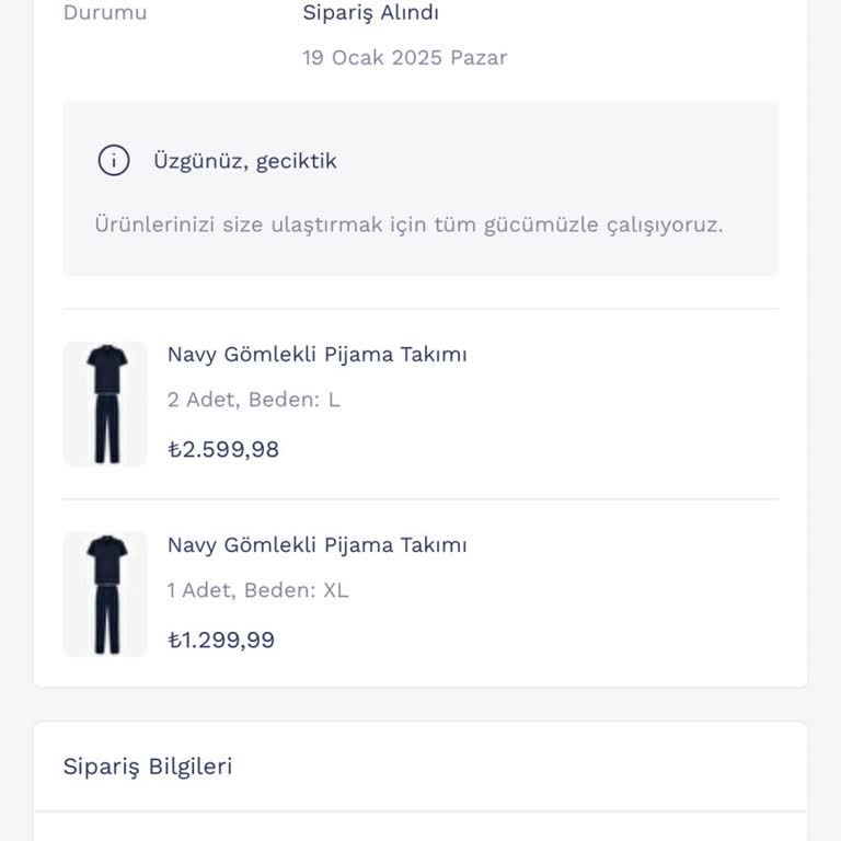 Penti Siparişim Kargoya Verilmiyor, İptal Edemiyorum