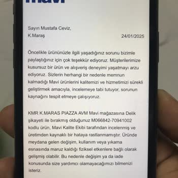 Mavi Giyim Ürünlerinde Garanti Sorunu Ve Müşteri Mağduriyeti