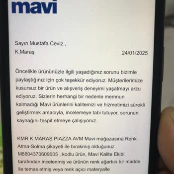 Mavi Giyim Ürünlerinde Garanti Sorunu Ve Müşteri Mağduriyeti