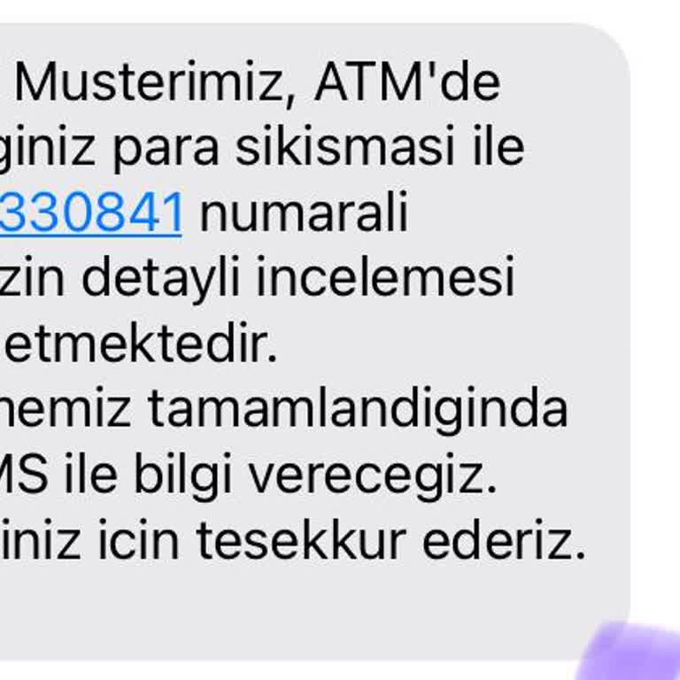 ATM'de Sıkışan Para Sorunu