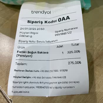 Fahiş Fiyatlı Baklava Şoku: 2 Dilim 325 TL!