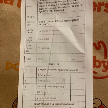 Yanlış Sipariş Ve Yetersiz Destek