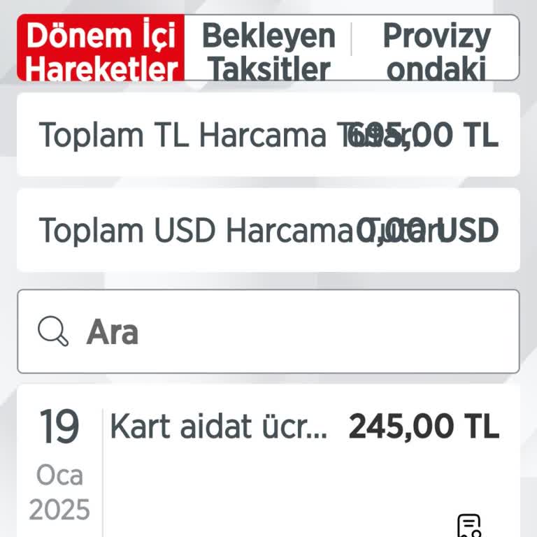 Yıllık Kart Ücreti İadesi Talebi