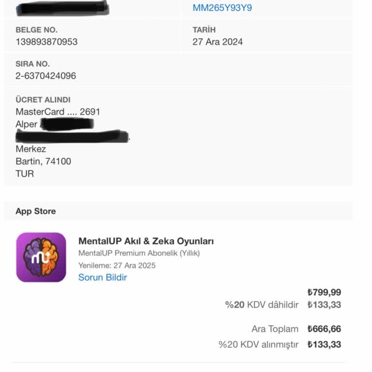 Apple Store'dan Haber Verilmeden Yapılan Ödeme Şoku