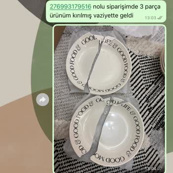 Kırık Tabaklar Ve Yetersiz Müşteri Hizmeti