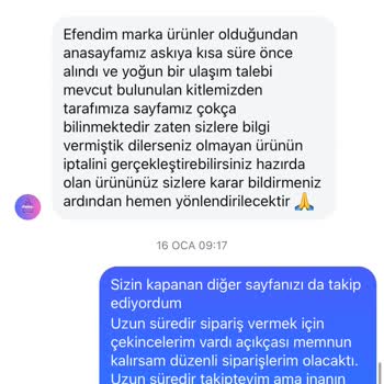 İade Talebi Ve Memnuniyetsizlik