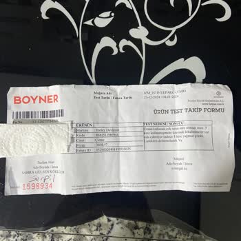 Harley Davidson Çizme Yağmurda Kabardı