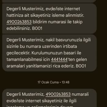 10 Gündür İnternet Bağlantım Yapılmıyor