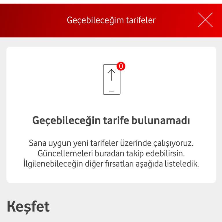 Yeni Müşteriye Uygun Tarife Bulamama Sorunu