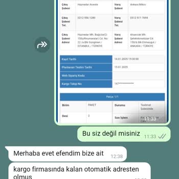 Yanlış Adrese Gönderilen Ürün Ve İletişimsizlik Sorunu
